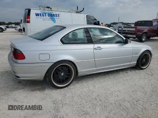 2002 BMW 3 Series 330Ci with VIN WBABN53472JU26266, listed as a Copart auction lot 76329264 with Not provided miles and Salvage title. Bid and sale history available at DreamBid. Image 3.
