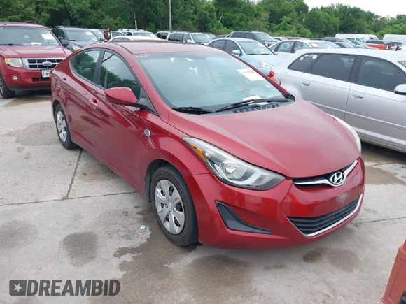 2016 Hyundai Elantra SE with VIN 5NPDH4AE7GH794343, listed as a IAAI auction lot 42119100 with 141,061 mi miles and . Bid and sale history available at DreamBid. Image 1.
