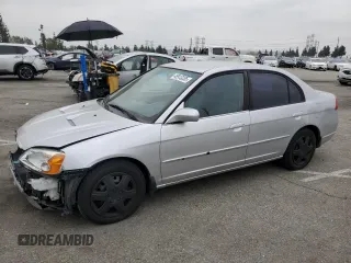 2003 Honda Civic LX with VIN 1HGES16573L014846, listed as a Copart auction lot 49913235 with 200,178 mi miles and Salvage Title. Bid and sale history available at DreamBid. Image 1.