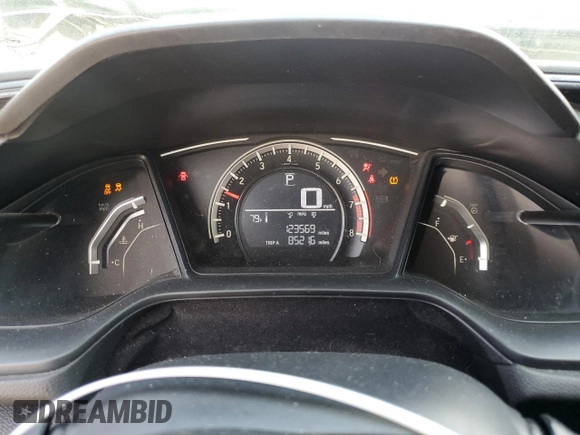 2017 Honda Civic Sedan LX with VIN 19XFC2F52HE062826, listed as a Copart auction lot 50692755 with 123,569 mi miles and Salvage Title. Bid and sale history available at carsss.com. Image 9.