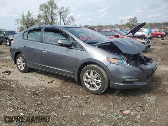 2011 Honda Insight EX with VIN JHMZE2H75BS008221, listed as a Copart auction lot 51910115 with 82,670 mi miles and Salvage Title. Bid and sale history available at DreamBid. Image 4.