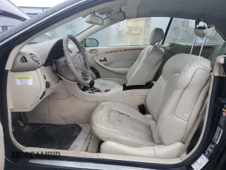 2005 Mercedes-Benz CLK 320 with VIN WDBTK65J45F163068, listed as a Copart auction lot 80298274 with 130,785 mi miles and Salvage Title. Bid and sale history available at DreamBid. Image 7.