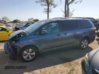 2016 Toyota Sienna LE AAS with VIN 5TDKK3DC8GS744252, listed as a Copart auction lot 48638345 with 92,499 mi miles and Salvage Title. Bid and sale history available at carsss.com. Image 1.