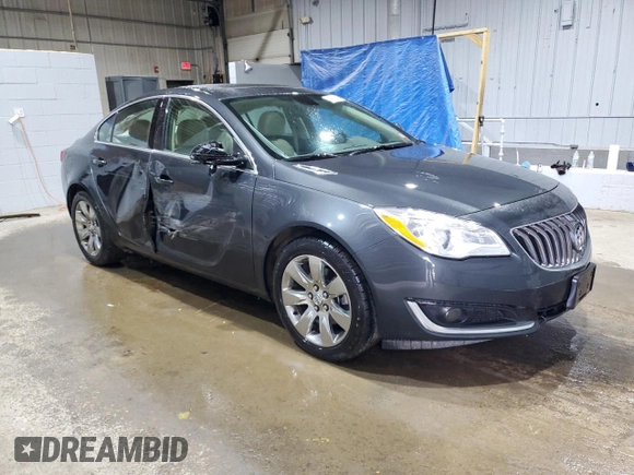 2015 Buick Regal with VIN 2G4GL5EX5F9199405, listed as a Copart auction lot 49410625 with 35,680 mi miles and Salvage title. Bid and sale history available at DreamBid. Image 4.