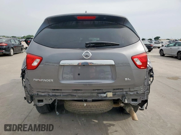 2020 Nissan Pathfinder SL with VIN 5N1DR2CN7LC601365, listed as a Copart auction lot 57273725 with 44,503 mi miles and Salvage title. Bid and sale history available at DreamBid. Image 6.