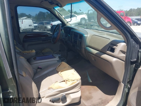 2001 Ford Excursion Limited z VIN 1FMNU42S71EA08659, wystawiony jako IAAI lot #42073155 z przebiegiem 393 805 mil mil oraz . Historia ofert i sprzedaży dostępna na DreamBid. Obrazek 5.