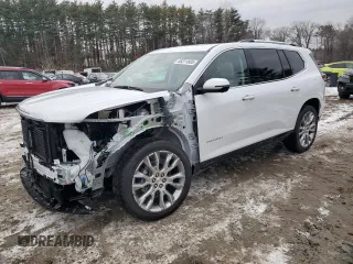 2025 GMC Acadia AWD Denali z VIN 1GKENRRS5SJ112956, wystawiony jako Copart lot #88311685 z przebiegiem 941 mil mil oraz Szkoda całkowita • Salvage title. Historia ofert i sprzedaży dostępna na DreamBid. Obrazek 1.