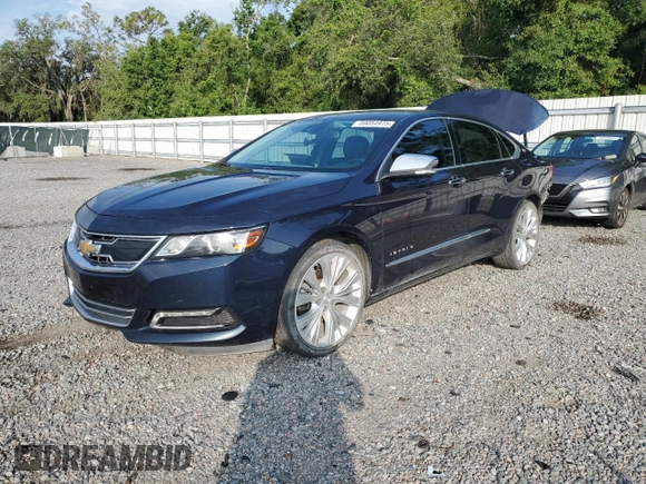 2017 Chevrolet Impala Premier with VIN 2G1145S34H9146294, listed as a Copart auction lot 59054975 with 115,128 mi miles and Salvage title. Bid and sale history available at DreamBid. Image 1.