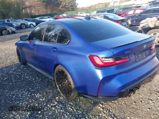 2025 BMW M3 Competition xDrive with VIN WBS33HJ05SFT74162, listed as a IAAI auction lot 41609207 with 2,912 mi miles and . Bid and sale history available at DreamBid. Image 3.