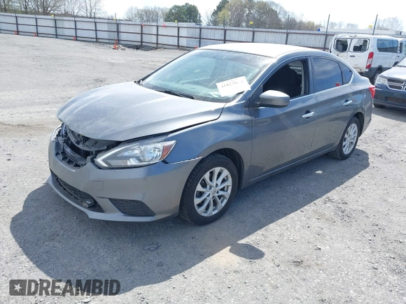 2018 Nissan Sentra SV with VIN 3N1AB7AP0JL627243, listed as a IAAI auction lot 41822674 with 144,841 mi miles and . Bid and sale history available at carsss.com. Image 2.