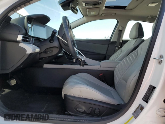 2021 Hyundai Elantra Limited with VIN 5NPLP4AG5MH010267, listed as a Copart auction lot 50348225 with 18,085 mi miles and Salvage Title. Bid and sale history available at DreamBid. Image 7.