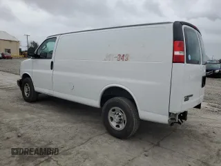 2020 Chevrolet Express Cargo Van with VIN 1GCWGAFP3L1254185, listed as a Copart auction lot 43260375 with 59,636 mi miles and Clean Title. Bid and sale history available at carsss.com. Image 2.