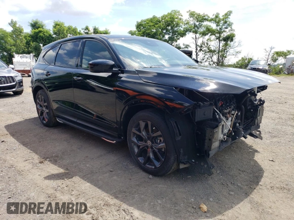 2023 Acura MDX w/A-Spec Package с VIN 5J8YE1H04PL037254, выставлен на аукционе Copart как лот 63385015 с пробегом 607 миль миль и Списание • Salvage title. История ставок и продаж доступна на DreamBid. Изображение 4.