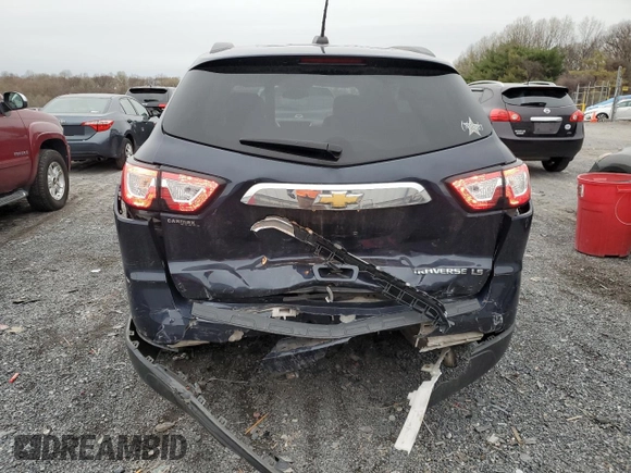 2016 Chevrolet Traverse LS with VIN 1GNKRFED5GJ298991, listed as a Copart auction lot 48320815 with 104,563 mi miles and Salvage Title. Bid and sale history available at carsss.com. Image 6.