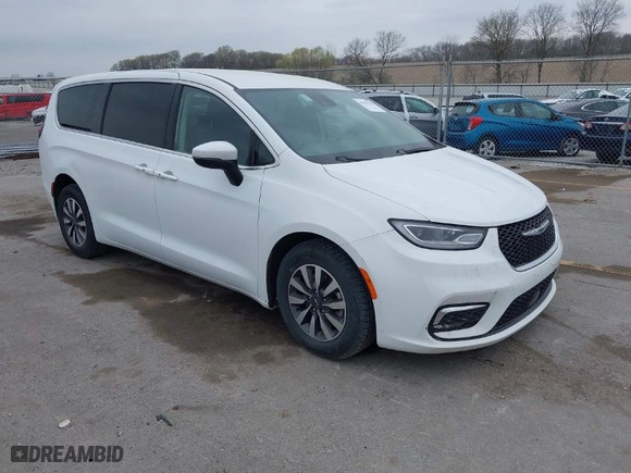 2023 Chrysler Pacifica Hybrid Touring L with VIN 2C4RC1L74PR540870, listed as a IAAI auction lot 42056528 with 46,940 mi miles. Bid and sale history available at carsss.com. Image 1.