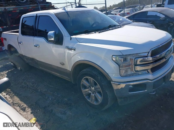 2018 Ford F-150 XL with VIN 1FTEW1EG7JFC09489, listed as a IAAI auction lot 41346016 with 129,436 mi miles. Bid and sale history available at carsss.com. Image 1.