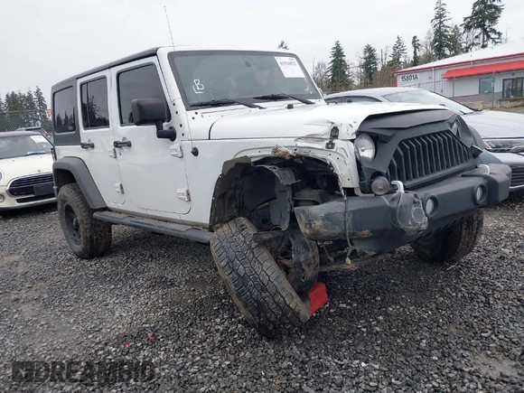 2017 Jeep Wrangler Unlimited Sport with VIN 1C4BJWDG2HL520081, listed as a IAAI auction lot 41916923 with 73,592 mi miles. Bid and sale history available at carsss.com. Image 1.