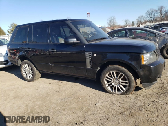 2011 Land Rover Range Rover HSE with VIN SALME1D40BA358243, listed as a Copart auction lot 46345975 with 185,095 mi miles and Salvage title. Bid and sale history available at DreamBid. Image 4.