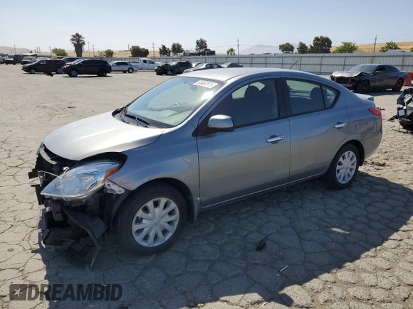 2013 Nissan Versa SV with VIN 3N1CN7AP2DL853742, listed as a Copart auction lot 60462615 with 75,587 mi miles and Salvage title. Bid and sale history available at DreamBid. Image 1.