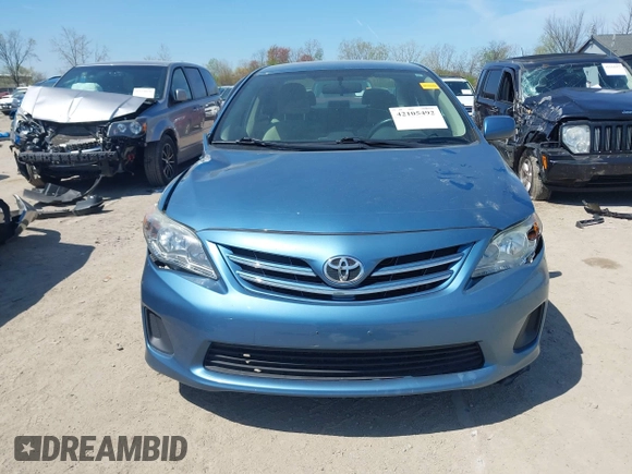2013 Toyota Corolla L with VIN 5YFBU4EE5DP148083, listed as a IAAI auction lot 42105492 with 73,274 mi miles and . Bid and sale history available at carsss.com. Image 12.