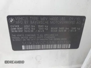 2011 BMW X5 35d z VIN 5UXZW0C53BL371750, wystawiony jako IAAI lot #41931513 z przebiegiem 198 470 mil mil oraz . Historia ofert i sprzedaży dostępna na DreamBid. Obrazek 9.