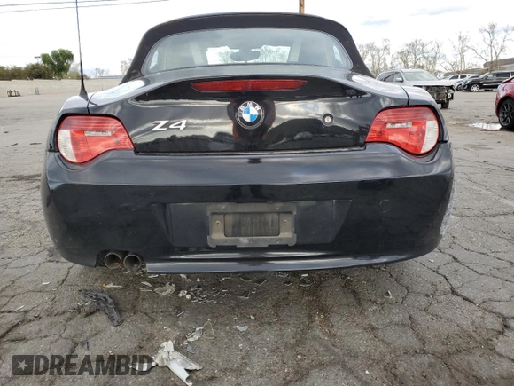 2008 BMW Z4 3.0i with VIN 4USBU33508LW74711, listed as a Copart auction lot 47768015 with 122,241 mi miles and Salvage title. Bid and sale history available at DreamBid. Image 6.
