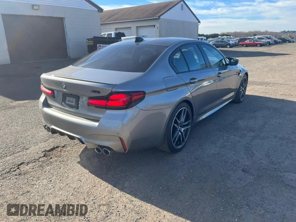 2021 BMW M5 with VIN WBS83CH08MCF34587, listed as a Copart auction lot 81287364 with 24,058 mi miles and Clean Title. Bid and sale history available at carsss.com. Image 3.