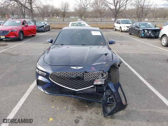 2022 Genesis G70 3.3T with VIN KMTG54TE7NU081644, listed as a IAAI auction lot 41139818 with 44,953 mi miles. Bid and sale history available at carsss.com. Image 12.