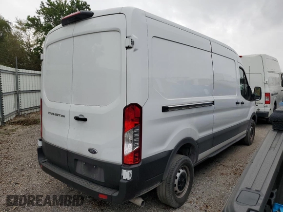 2023 Ford Transit Cargo with VIN 1FTBR1C85PKC00960, listed as a Copart auction lot 46147865 with 37,492 mi miles and Salvage Title. Bid and sale history available at carsss.com. Image 3.