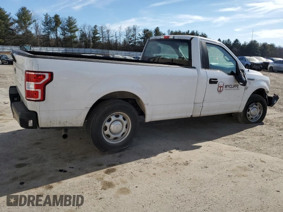 2018 Ford F-150 XL with VIN 1FTMF1CB8JKF26076, listed as a Copart auction lot 42238285 with 149,617 mi miles and Salvage Title. Bid and sale history available at carsss.com. Image 3.