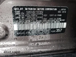 2017 Mitsubishi Outlander SEL с VIN JA4AP4AW3HZ026300, выставлен на аукционе Copart как лот 86412294 с пробегом 68 435 миль миль и Списание • Salvage title. История ставок и продаж доступна на DreamBid. Изображение 15.