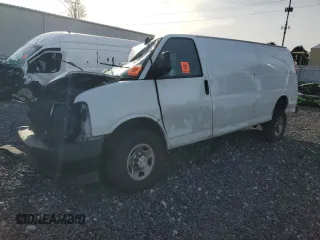 2019 Chevrolet Express Cargo z VIN 1GCWGBFG8K1352763, wystawiony jako Copart lot #86736704 z przebiegiem Nie podano mil oraz Szkoda całkowita • Salvage title. Historia ofert i sprzedaży dostępna na DreamBid. Obrazek 1.