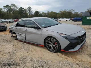 2022 Hyundai Elantra N with VIN KMHLW4AK3NU007667, listed as a Copart auction lot 50868195 with 29,499 mi miles and Non Repairable. Bid and sale history available at carsss.com. Image 4.