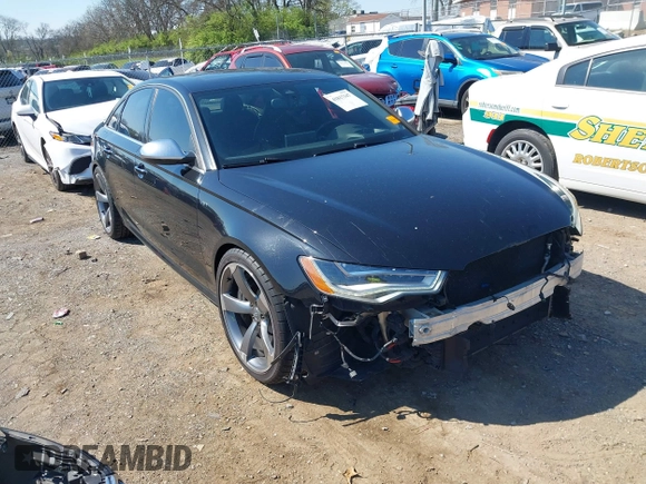 2013 Audi S6 Prestige with VIN WAUJ2AFC0DN096028, listed as a IAAI auction lot 41817347 with 132,992 mi miles. Bid and sale history available at carsss.com. Image 1.