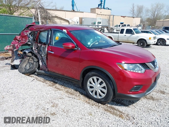 2015 Nissan Rogue SV with VIN KNMAT2MVXFP570696, listed as a IAAI auction lot 41930229 with 64,512 mi miles and . Bid and sale history available at carsss.com. Image 1.