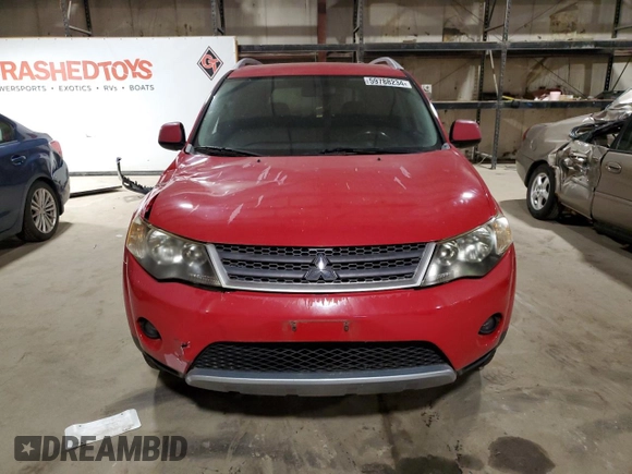 2007 Mitsubishi Outlander XLS with VIN JA4MT41X37Z021811, listed as a Copart auction lot 59788234 with 109,548 mi miles and Salvage Title. Bid and sale history available at carsss.com. Image 5.