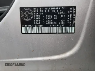 2015 Volkswagen Jetta SE z VIN 3VWD07AJ5FM209898, wystawiony jako Copart lot #49032185 z przebiegiem 173 697 mil mil oraz Szkoda całkowita • Salvage title. Historia ofert i sprzedaży dostępna na DreamBid. Obrazek 13.