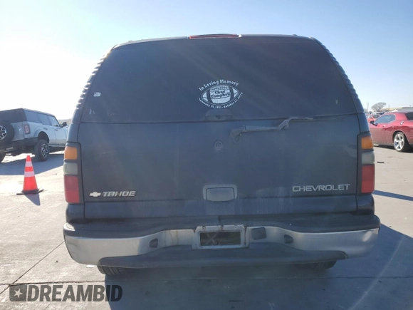 2005 Chevrolet Tahoe LS z VIN 1GNEC13V35J237617, wystawiony jako Copart lot #41955895 z przebiegiem Nie podano mil oraz Szkoda całkowita • Salvage title. Historia ofert i sprzedaży dostępna na DreamBid. Obrazek 6.