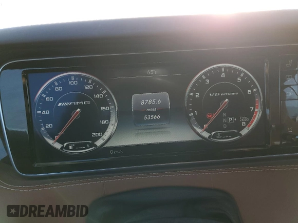 2015 Mercedes-Benz S-Class S 63 AMG with VIN WDDXJ7JB9FA005341, listed as a Copart auction lot 76766234 with 53,566 mi miles and Salvage Title. Bid and sale history available at carsss.com. Image 9.
