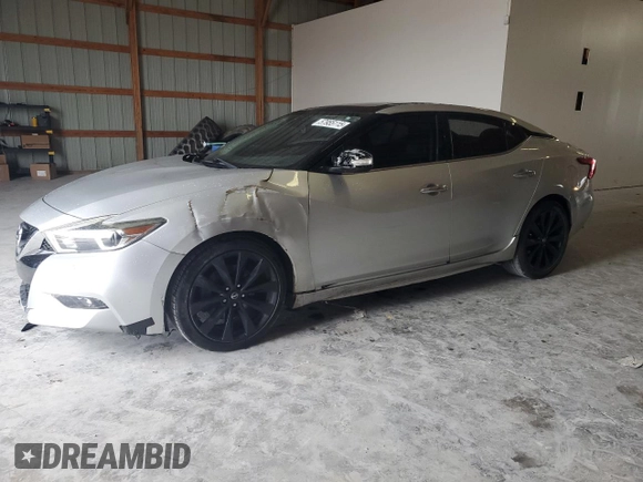 2016 Nissan Maxima SL with VIN 1N4AA6AP2GC430630, listed as a Copart auction lot 57955115 with 146,285 mi miles and Salvage title. Bid and sale history available at DreamBid. Image 1.
