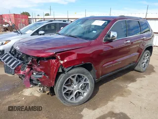 2019 Jeep Grand Cherokee Limited with VIN 1C4RJFBG8KC786522, listed as a IAAI auction lot 41481426 with 33,569 mi miles and . Bid and sale history available at DreamBid. Image 17.
