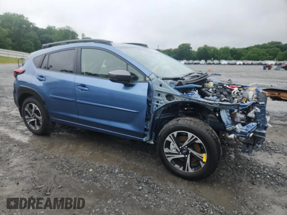 2024 Subaru Crosstrek Premium with VIN JF2GUADCXRH916410, listed as a Copart auction lot 58162605 with 938 mi miles and Salvage title. Bid and sale history available at DreamBid. Image 4.