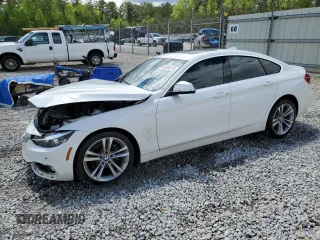 2021 BMW 4 Series 430i with VIN WBA4J1C57KBM15722, listed as a Copart auction lot 52690175 with 55,704 mi miles and Salvage Title. Bid and sale history available at DreamBid. Image 1.