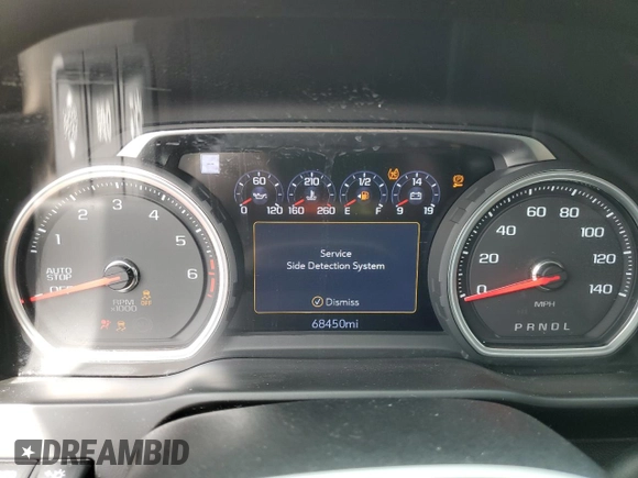 2019 Chevrolet Silverado 1500 High Country with VIN 1GCUYHED8KZ364542, listed as a Copart auction lot 75659934 with 68,450 mi miles and Non Repairable. Bid and sale history available at carsss.com. Image 9.
