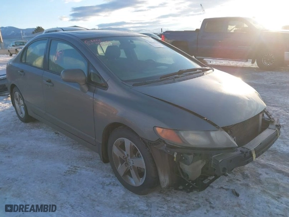 2008 Honda Civic Sdn EX with VIN 2HGFA15838H303858, listed as a IAAI auction lot 41361141 with 163,990 mi miles. Bid and sale history available at carsss.com. Image 1.