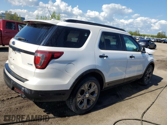 2018 Ford Explorer Sport z VIN 1FM5K8GT1JGB36527, wystawiony jako Copart lot #57949835 z przebiegiem 174 832 mil mil oraz Szkoda całkowita • Salvage title. Historia ofert i sprzedaży dostępna na DreamBid. Obrazek 3.