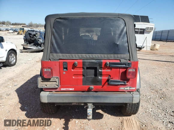 2006 Jeep Wrangler Rubicon with VIN 1J4FA69S66P771328, listed as a Copart auction lot 49442855 with 66,910 mi miles and Salvage title. Bid and sale history available at DreamBid. Image 6.
