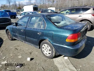 1997 Honda Civic LX with VIN 2HGEJ6673VH533278, listed as a Copart auction lot 46778035 with 212,859 mi miles and Salvage Title. Bid and sale history available at carsss.com. Image 2.