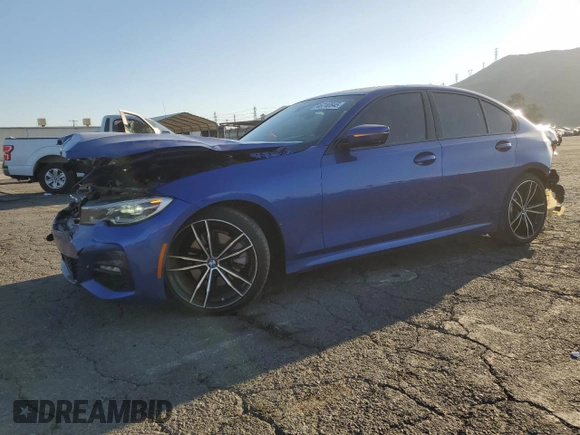 2019 BMW 3 Series 330i with VIN WBA5R1C54KAK08210, listed as a Copart auction lot 46740845 with 58,563 mi miles and Salvage Title. Bid and sale history available at carsss.com. Image 1.