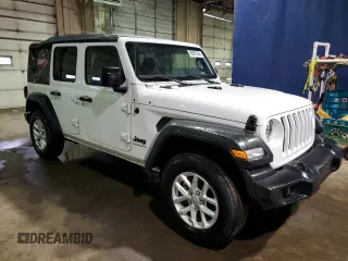 2023 Jeep Wrangler Sport with VIN 1C4HJXDN8PW671759, listed as a Copart auction lot 85697544 with 32,745 mi miles and Clean Title. Bid and sale history available at DreamBid. Image 4.